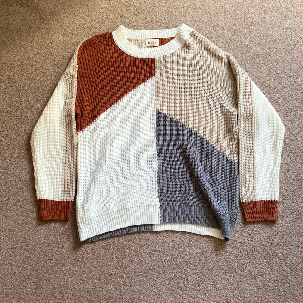 Block Color Sweater